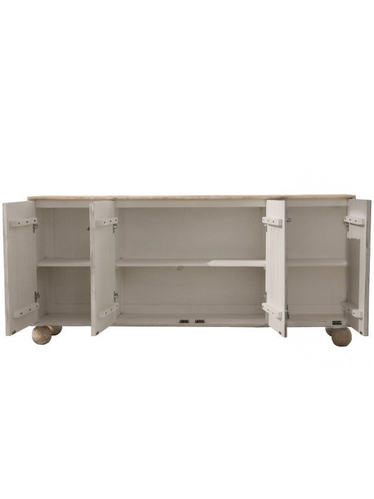 Aparador Madera Mango C/4 Puertas