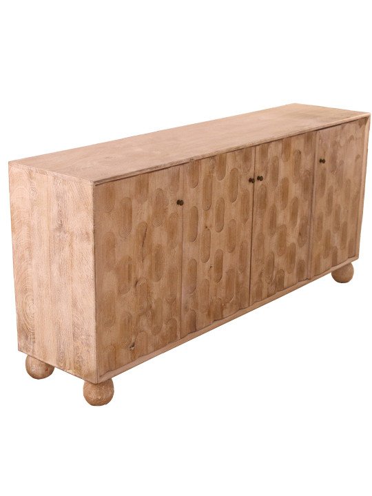 Aparador Madera Mango C/4 Puertas