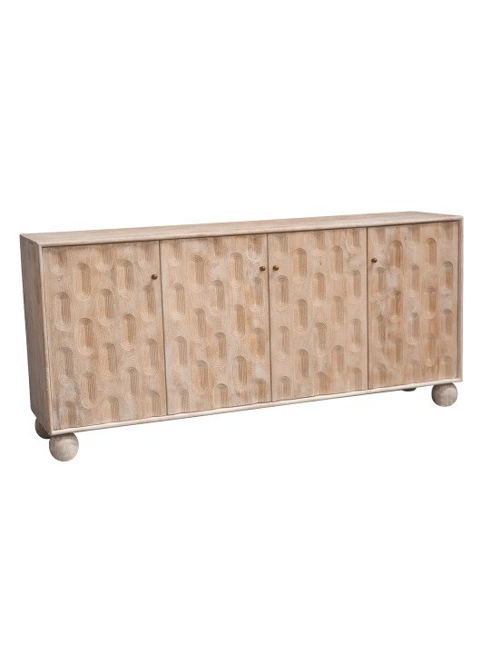 Aparador Madera Mango C/4 Puertas