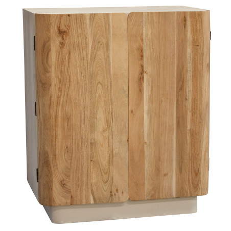 Mueble Botellero Madera Mangoc/2 Puertas