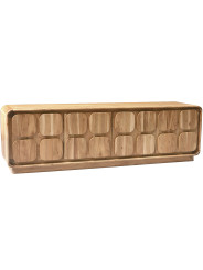 Mueble Tv Madera Mango Natural C/4 Puertas