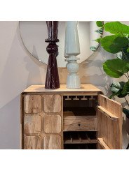 Mueble Bar Madera Mango C/2 Puertas