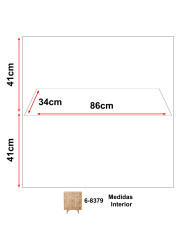 Mueble Entrada Madera Mango 2puertas Patas Metal Dorado