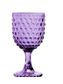 Copa Cristal Violeta 270ml Deco. Esferas