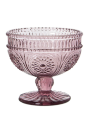 Copa Helado Cristal Rosa