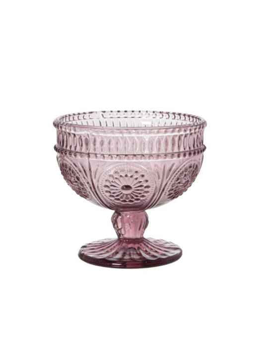 Copa Helado Cristal Rosa