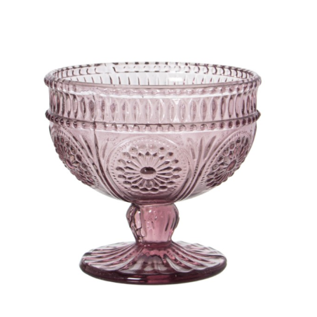 Copa Helado Cristal Rosa