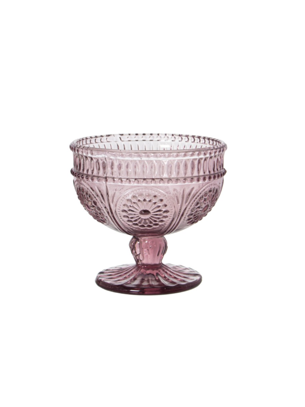 Copa Helado Cristal Rosa