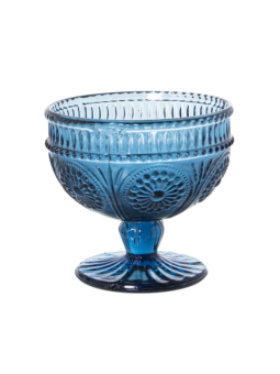 Copa Helado Cristal Azul