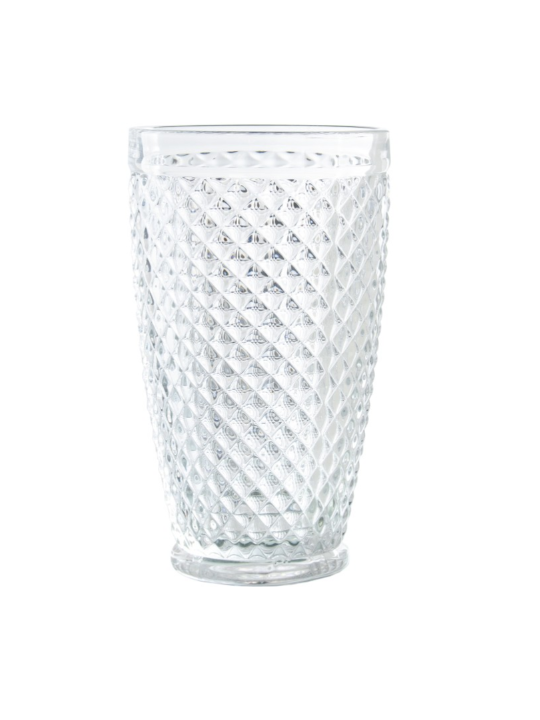 Vaso Alto Cristal Transparente400 Ml Deco. Diamante