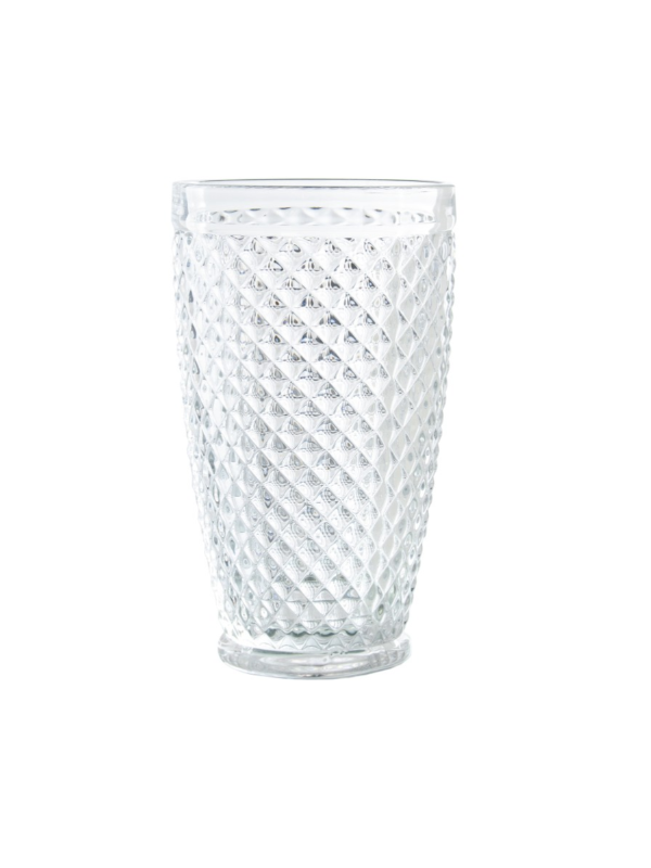 Vaso Alto Cristal Transparente400 Ml Deco. Diamante