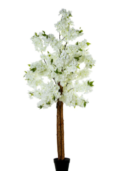 Planta Artificial Cerezo 160 Cm Blanco Cherry 4 Troncos
