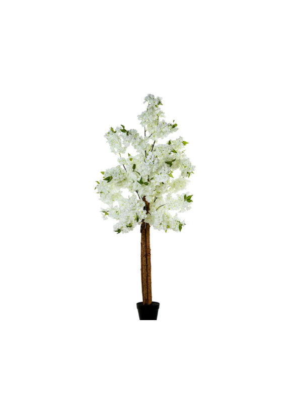 Planta Artificial Cerezo 160 Cm Blanco Cherry 4 Troncos