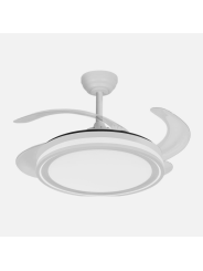 Ventilador Dc Bandido 59w 4aspas 107d 5900lm 3500-4000-6500k Remoto+Reg.intensidad+memoria+temporizador