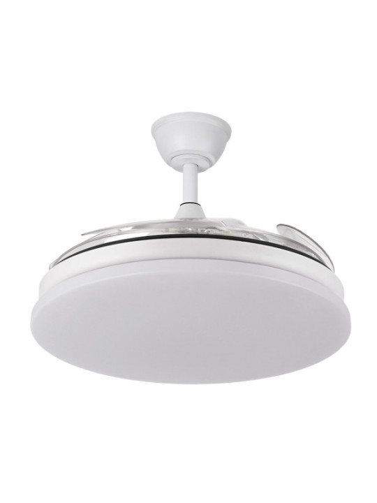 Ventilador Dc Tridente 59w 4aspas Desp.107d 6980lm Reg.intensidad Remoto+temporizador+memoria 3000-4000-6000k