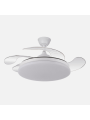 Ventilador Dc Tridente 59w 4aspas Desp.107d 6980lm Reg.intensidad Remoto+temporizador+memoria 3000-4000-6000k
