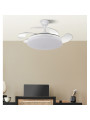 Ventilador Dc Tridente 59w 4aspas Desp.107d 6980lm Reg.intensidad Remoto+temporizador+memoria 3000-4000-6000k