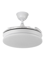 Ventilador Dc Tridente Mini 59w 4aspas Desp. 91d 6980lm Reg.intensidad Remoto+temporizador+memoria 3000-4000-6000k