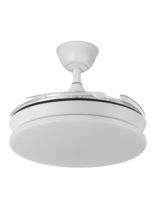 Ventilador Dc Tridente Mini 59w 4aspas Desp. 91d 6980lm Reg.intensidad Remoto+temporizador+memoria 3000-4000-6000k