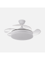 Ventilador Dc Tridente Mini 59w 4aspas Desp. 91d 6980lm Reg.intensidad Remoto+temporizador+memoria 3000-4000-6000k