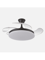 Ventilador Dc Tridente 59w 4aspas Desp. 107d 6980lm Reg.intensidad Remoto+temporizador+memoria 3000-4000-6000k