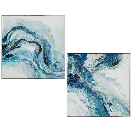 Cuadro Madera C/marco Abstracto