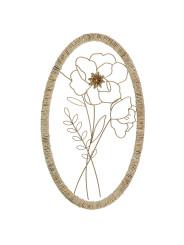 Adorno Pared Metal Flor