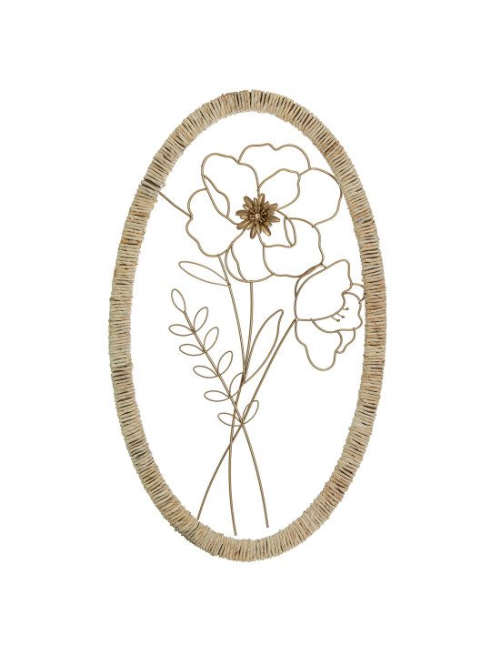 Adorno Pared Metal Flor