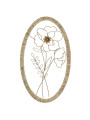 Adorno Pared Metal Flor