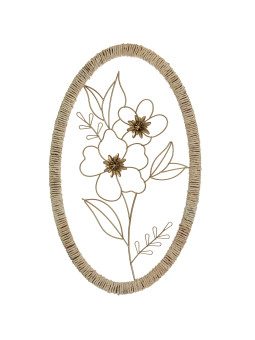 Adorno Pared Metal Flores