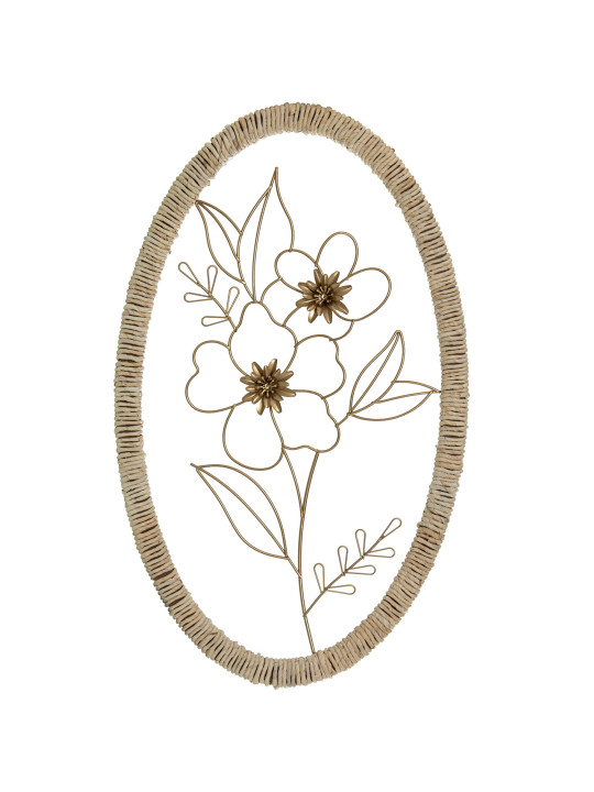 Adorno Pared Metal Flores
