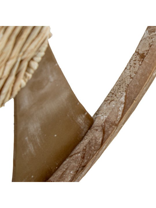 Adorno Pared Madera/metal 61cm Árboles Dorados