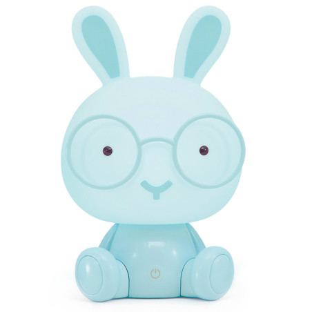 Lámpara Led Sobremesa Conejo Azul, Alimentación Usb