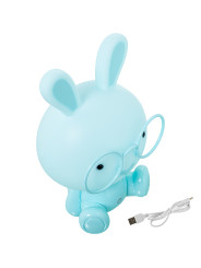 Lámpara Led Sobremesa Conejo Azul, Alimentación Usb