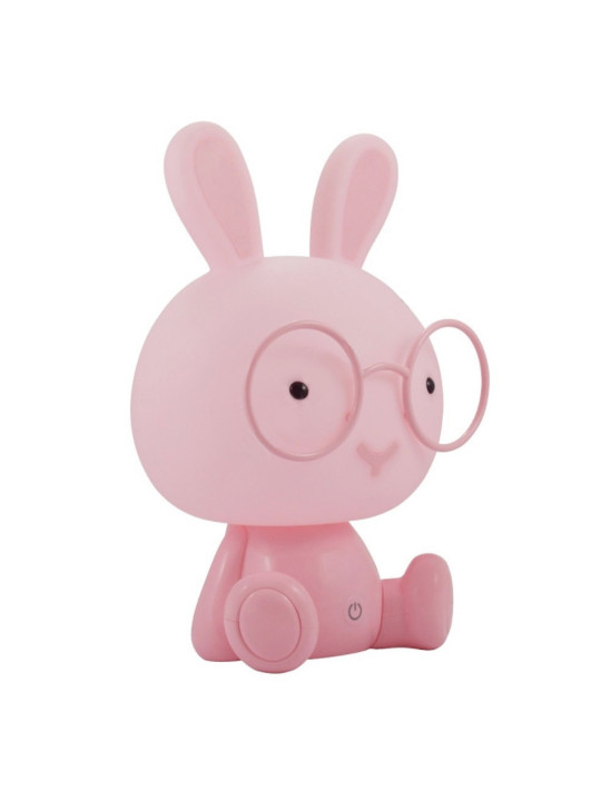 Lámpara Led Sobremesa Conejo Rosa, Alimentación Usb