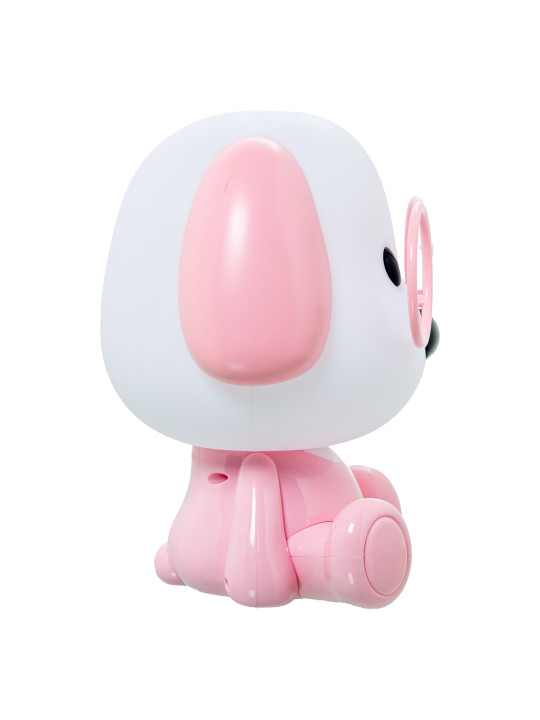 Lámpara Led Sobremesa Perro Rosa, Alimentación Usb