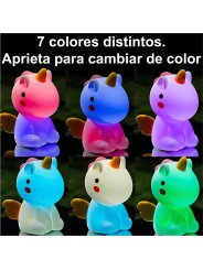 Luz Nocturna Led Unicornio, Alimentación Usb