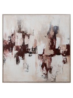 Cuadro Lienzo Impreso Abstracto 100x100cm Marco Ps