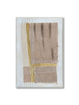 Cuadro Lienzo Marco Madera Natural 80x120cm Abstracto