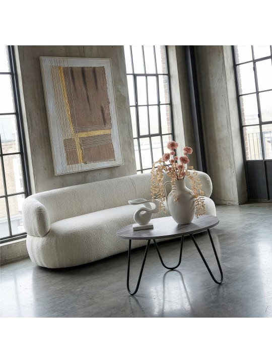 Cuadro Lienzo Marco Madera Natural 80x120cm Abstracto