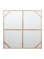 Cuadro Lienzo Marco Madera Natural 120x120cm Abstracto