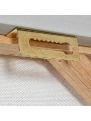 Cuadro Lienzo Marco Madera Natural 120x120cm Abstracto