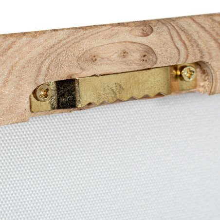 Cuadro Lienzo Natural 80x120cm Flores 40% Pintado a Mano