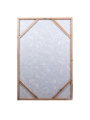 Cuadro Lienzo Natural 80x120cm Flores 40% Pintado a Mano