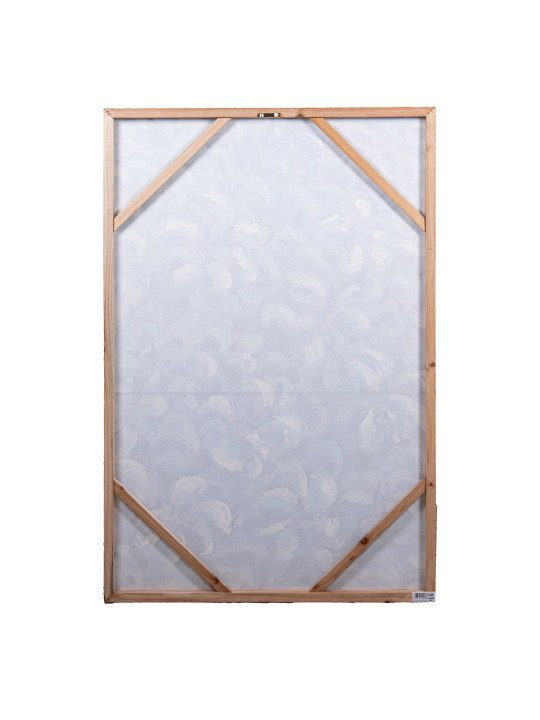 Cuadro Lienzo Natural 80x120cm Flores 40% Pintado a Mano