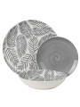 Vajilla 18 Pzs Porcelana Grishojas, Plato Llano:ø27cm