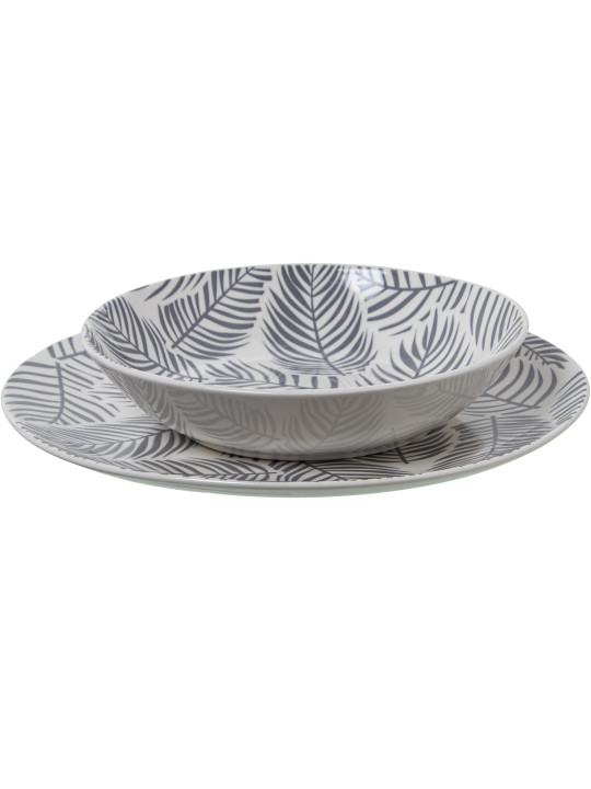 Vajilla 18 Pzs Porcelana Grishojas, Plato Llano:ø27cm