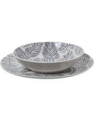 Vajilla 18 Pzs Porcelana Grishojas, Plato Llano:ø27cm
