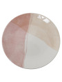 Vajilla 18 Pzs Porcelana Tonos Rosa, Plato Llano:ø27cm