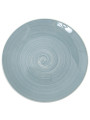 Vajilla 18 Pzs Porcelana Azulceniza, Plato Llano:ø27cm